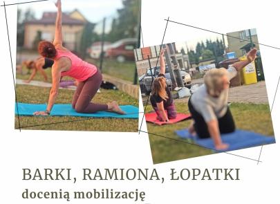 Plenerowe zajęcia z elementami fizjoterapii.