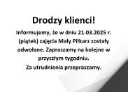 Drodzy klienci!