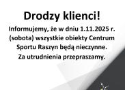 Drodzy klienci!