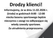 Drodzy klienci!
