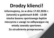 Drodzy klienci!