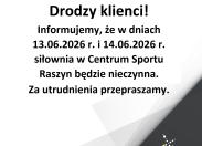 Drodzy klienci!