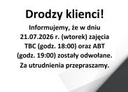 Drodzy klienci!