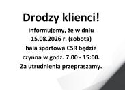 Drodzy klienci!