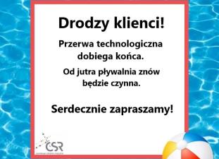 Zakończenie przerwy technologicznej