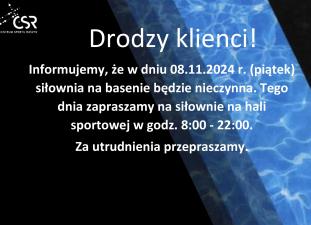 Drodzy klienci!