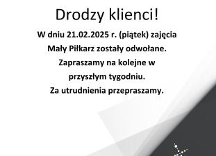 Drodzy klienci!