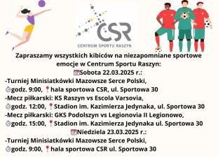 Sportowy weekend w Centrum Sportu Raszyn!