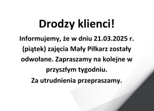 Drodzy klienci!