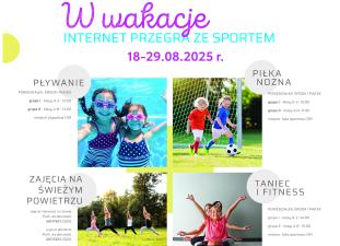 Przypominamy o wakacyjnych zajęciach sportowych!