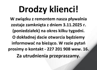 Drodzy klienci!