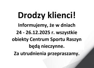 Drodzy klienci!
