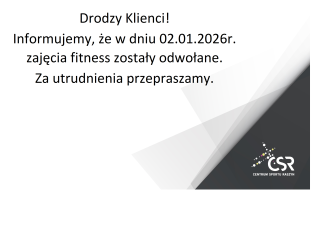 Odwołane zajęcia fitness