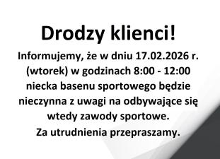 Drodzy klienci!