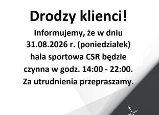 Drodzy klienci!