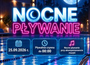 Nocne Pływanie w Centrum Sportu Raszyn!
