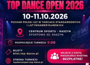 Międzynarodowy Festiwal Tańca Sportowego Top Dance Open 2026!