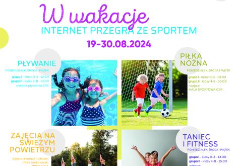 W wakacje internet przegra ze sportem!