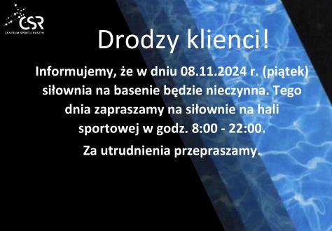 Drodzy klienci!