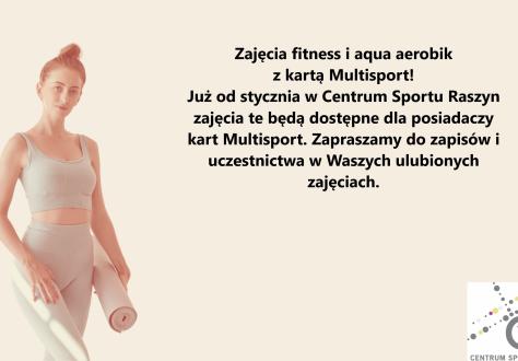 Fitness i Aqua Aerobik z kartą Multisport