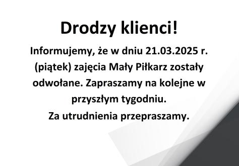 Drodzy klienci!