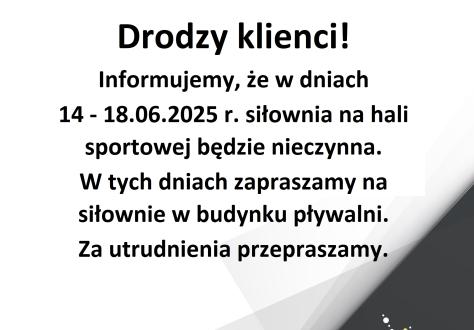 Drodzy klienci!