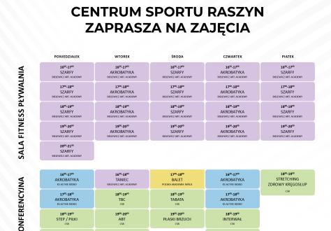Nowy harmonogram w Centrum Sportu Raszyn już dostępny!