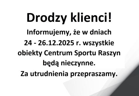 Drodzy klienci!