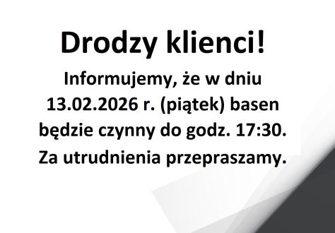 Drodzy klienci!