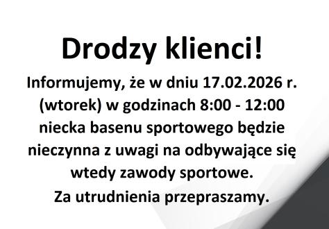 Drodzy klienci!