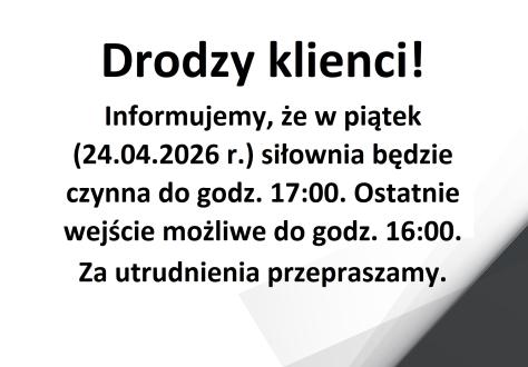 Drodzy klienci!