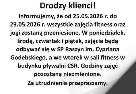 Drodzy klienci!