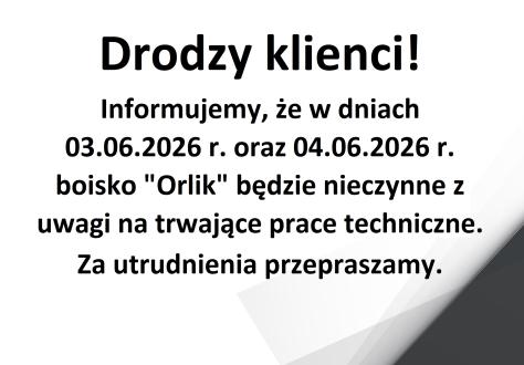 Drodzy klienci!