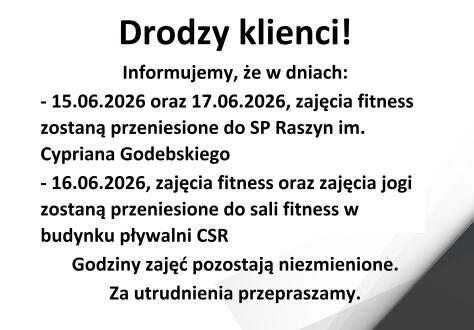 Drodzy klienci!