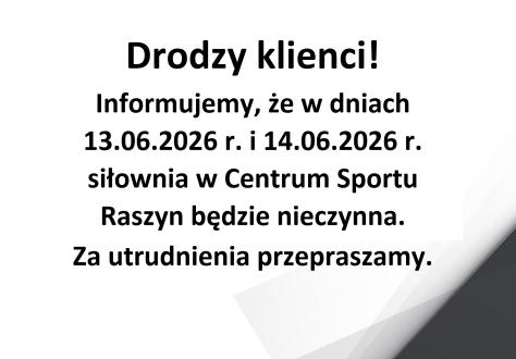 Drodzy klienci!