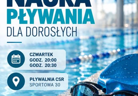 Rekrutacja na zajęcia nauki pływania dla dorosłych!