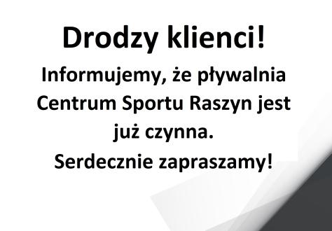 Drodzy klienci!