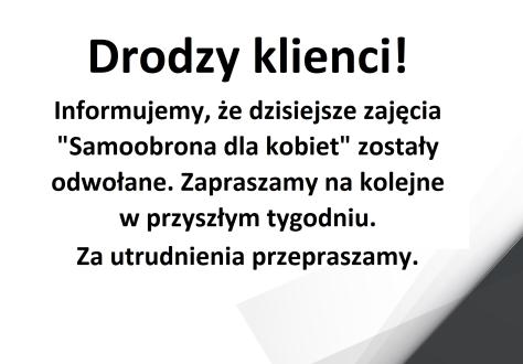 Drodzy klienci!